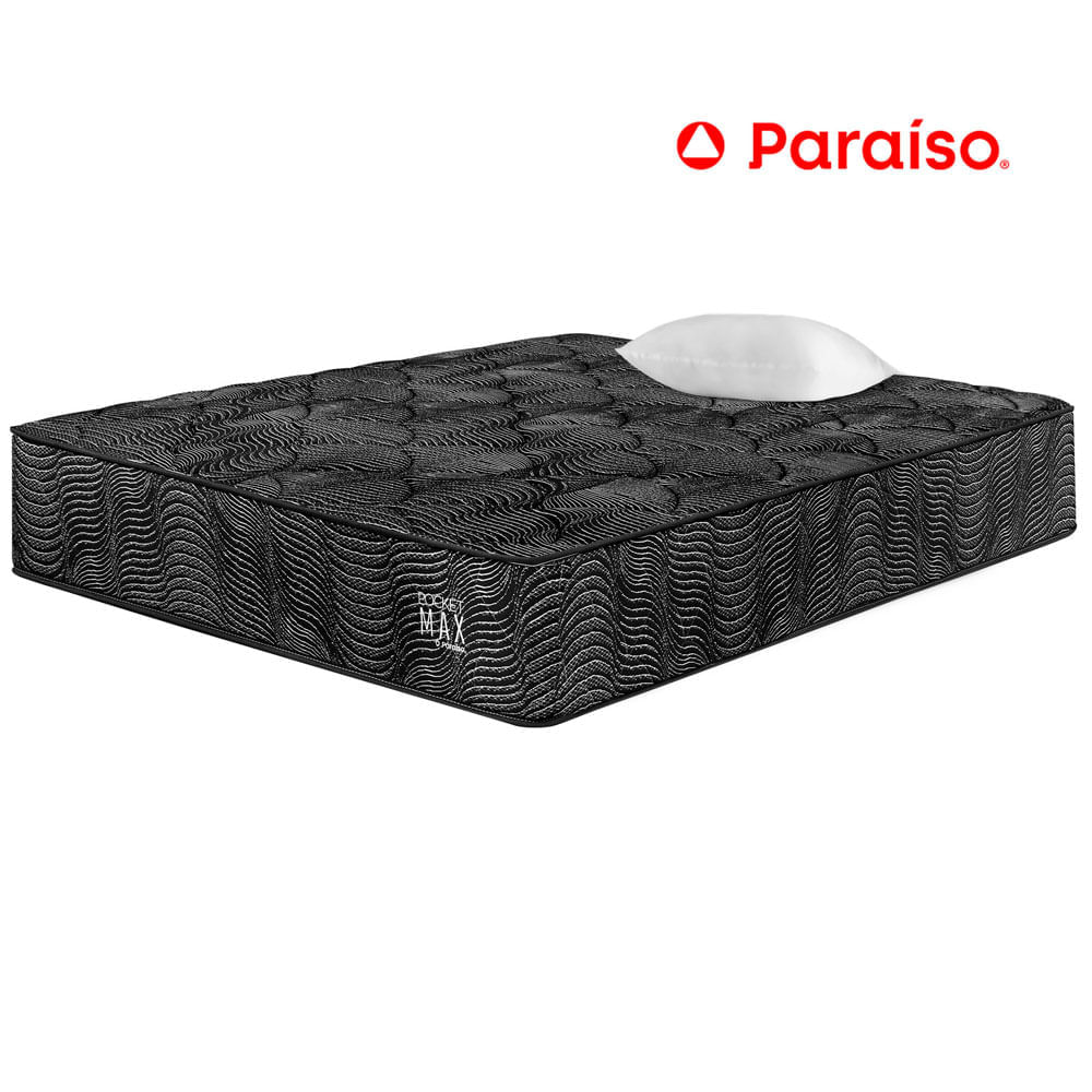 Colchón PARAISO Pocket Max Black 1.5 Plazas
