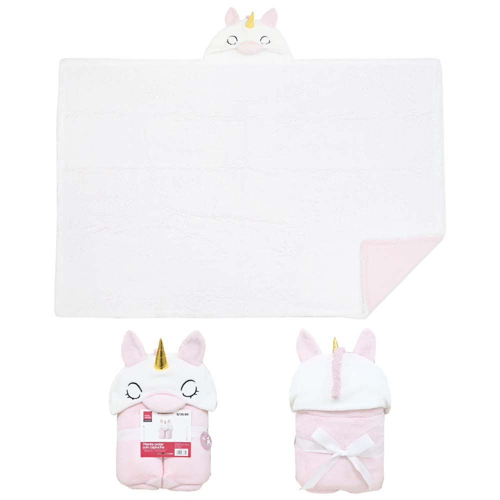 Manta Polar VIVA HOME Con Capucha Little