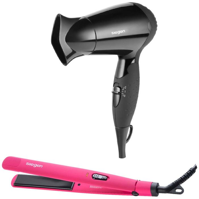 Combo SIEGEN Secadora de Cabello SG-3005 Alisadora de Cabello SG