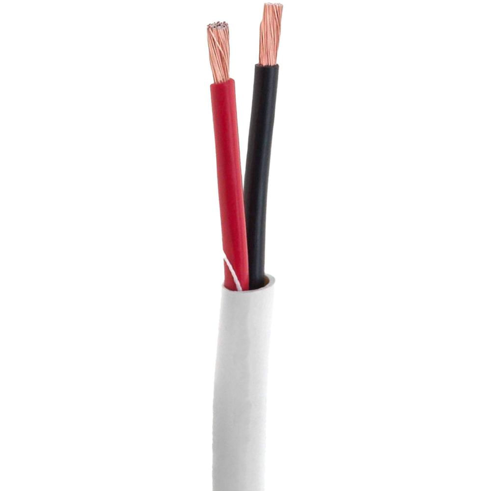 Cable de Altavoz SatMaximum 16 AWG CL2 para Instalación en Pared (Blanco, 250') - 2 Conductores, Cob