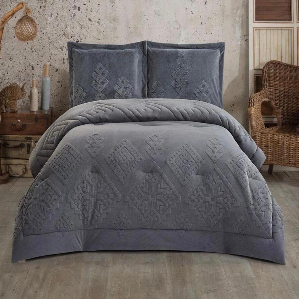 Set de Edredon 2pz Piel Conejo c/ Piel de Angel Venezia 100% Algodón de 5 Piezas G - 1