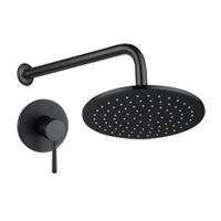 Mezcladora de Ducha Monocomando con Salida Orange Cannes Negro Mate