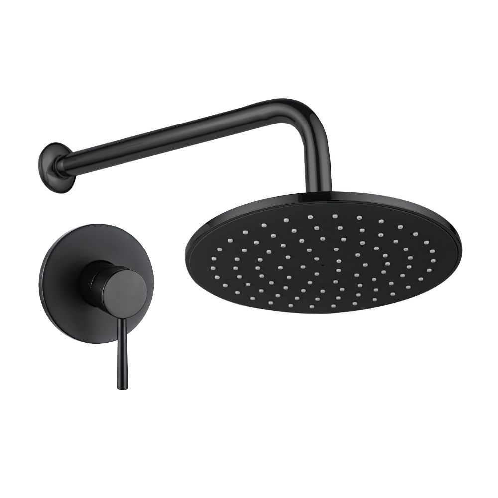 Mezcladora de Ducha Monocomando con Salida Orange Cannes Negro Mate