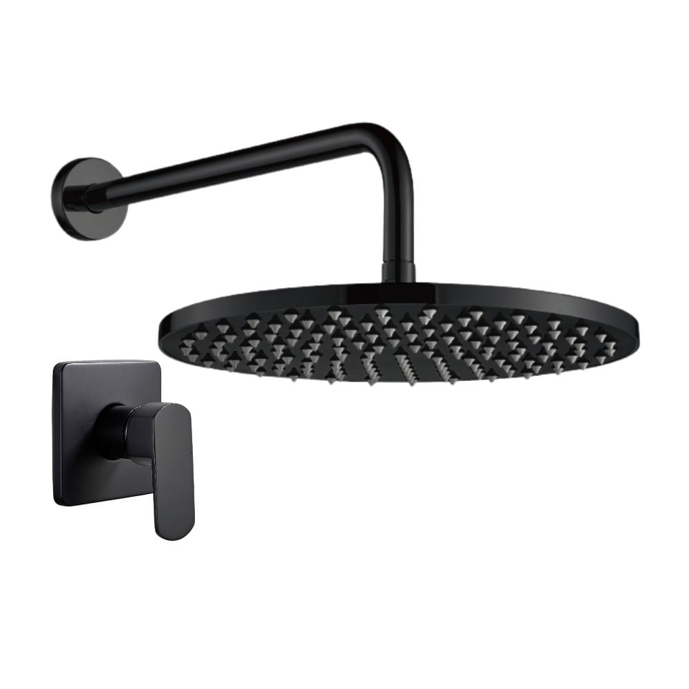 Mezcladora de Ducha Monocomando Orange Oslo Negro Mate