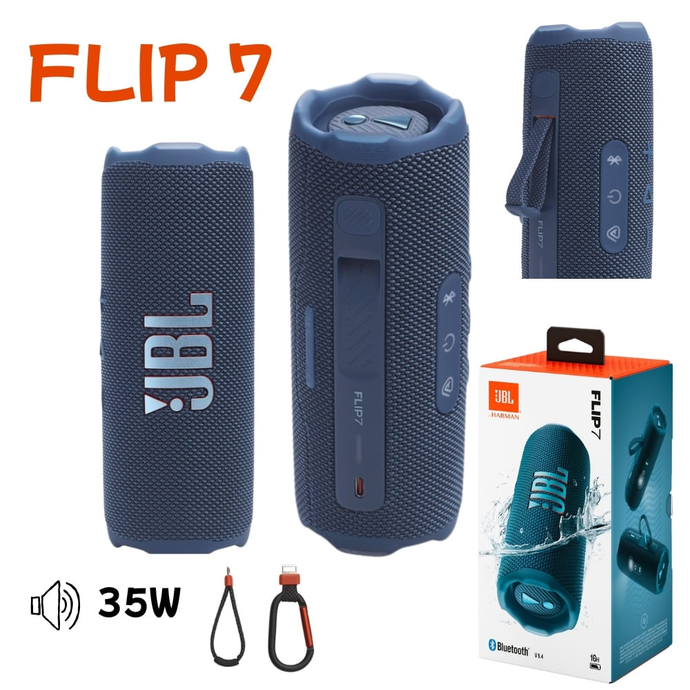 Parlante Bluetooth Portátil JBL Flip 7 Inalámbrico - Azul