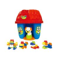Casita Azul Para Mascota Bloques de Construcción 45 Pzs