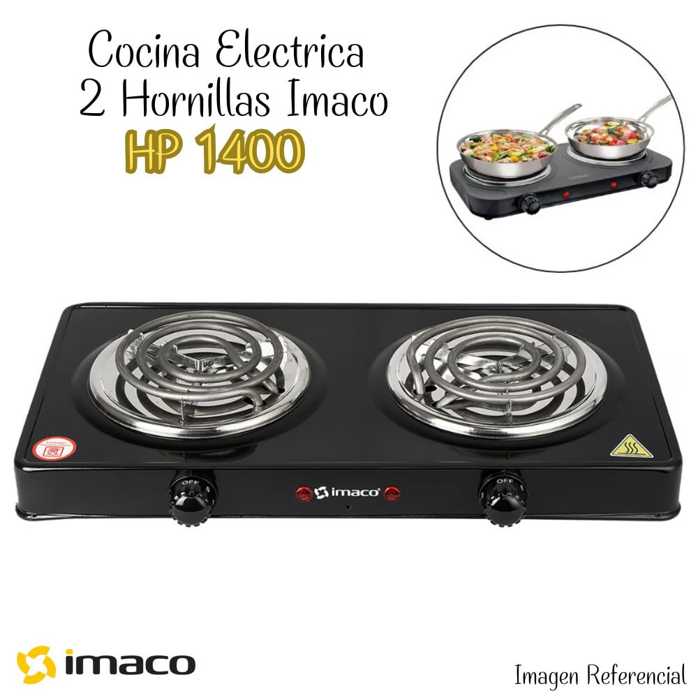 Cocina Electrica Imaco de 2 Hornillas HP1400