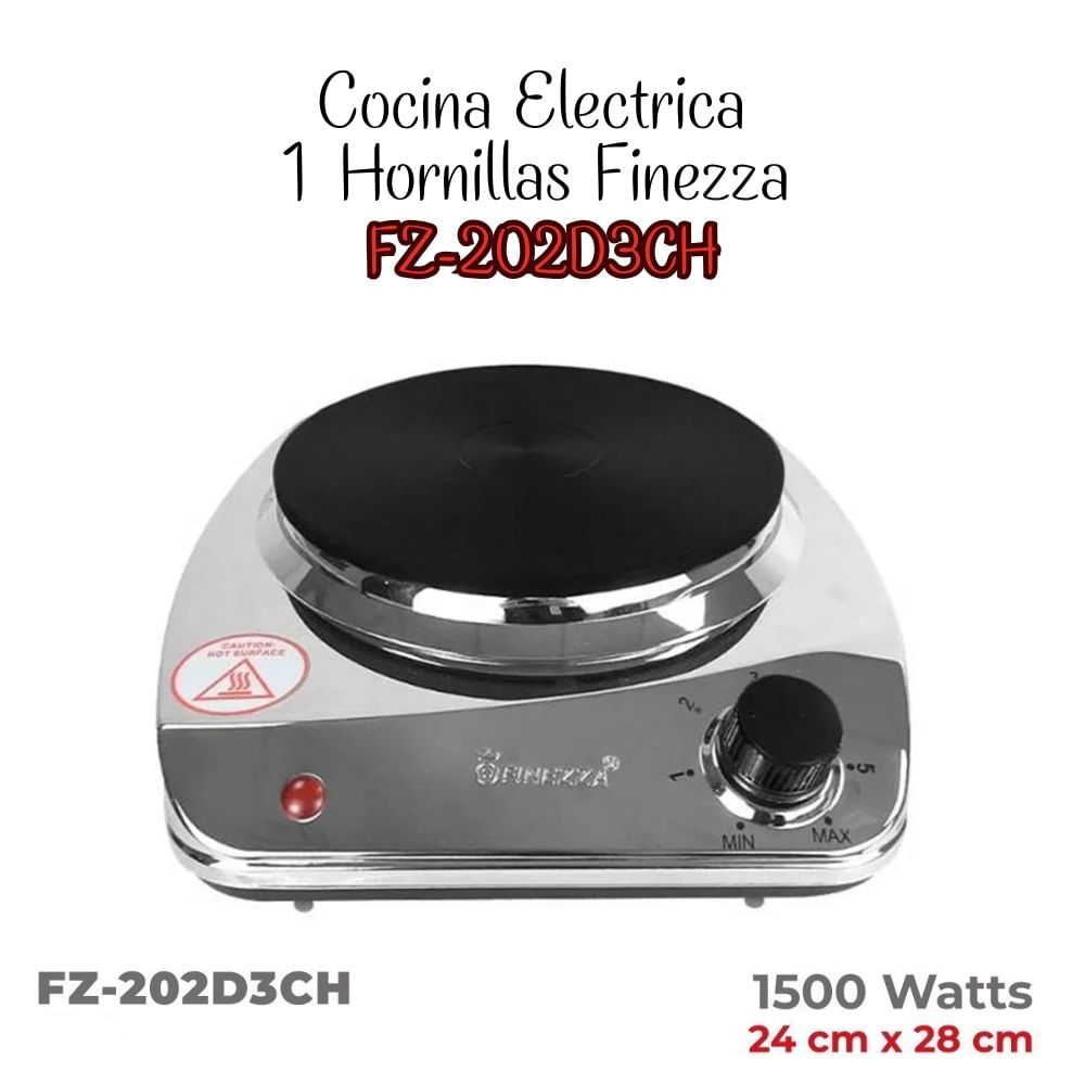 Cocina Eléctrica Finezza de 1 Hornilla FZ-202D3CH