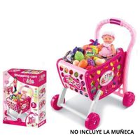 Juego Didáctico Carrito de Compras Color Rosa con Accesorios