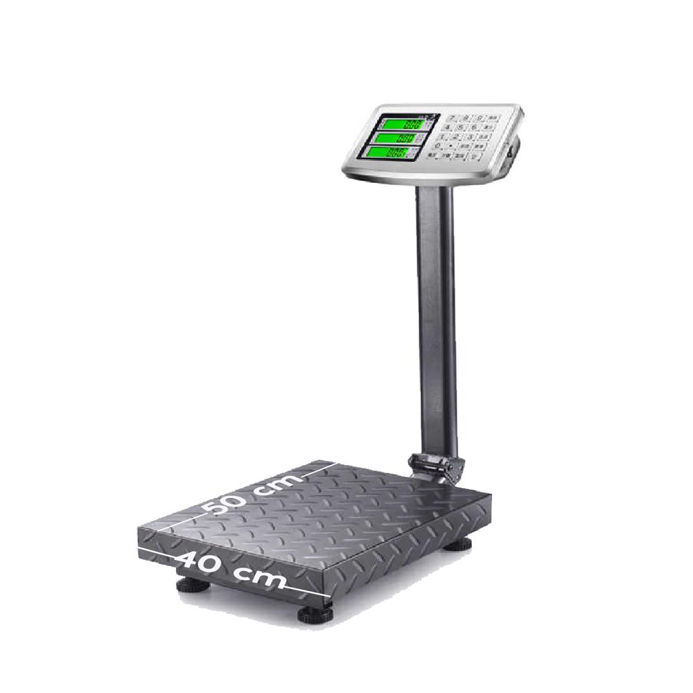 Balanza Industrial 300 Kg con Plataforma TCS-300K Teclado de Acero