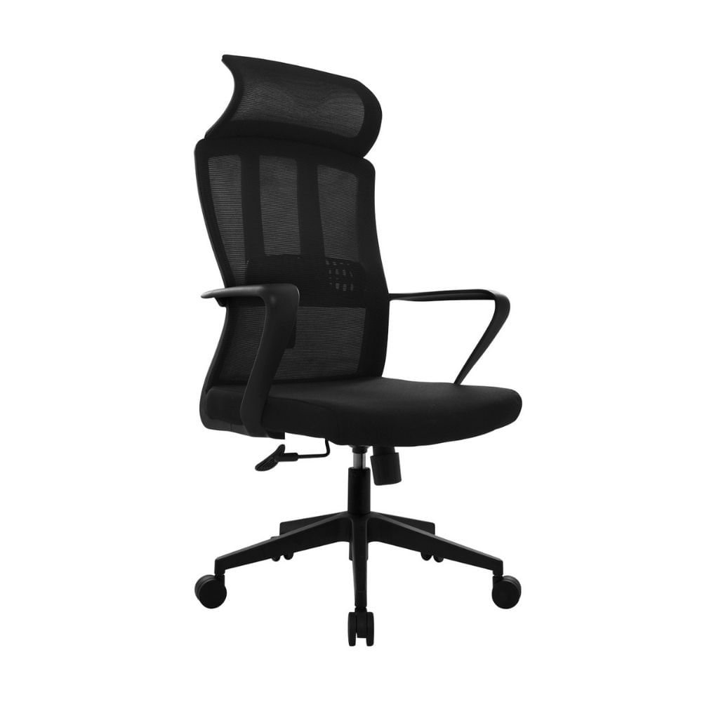 Silla de escritorio Max con cabecero Negro Bonno