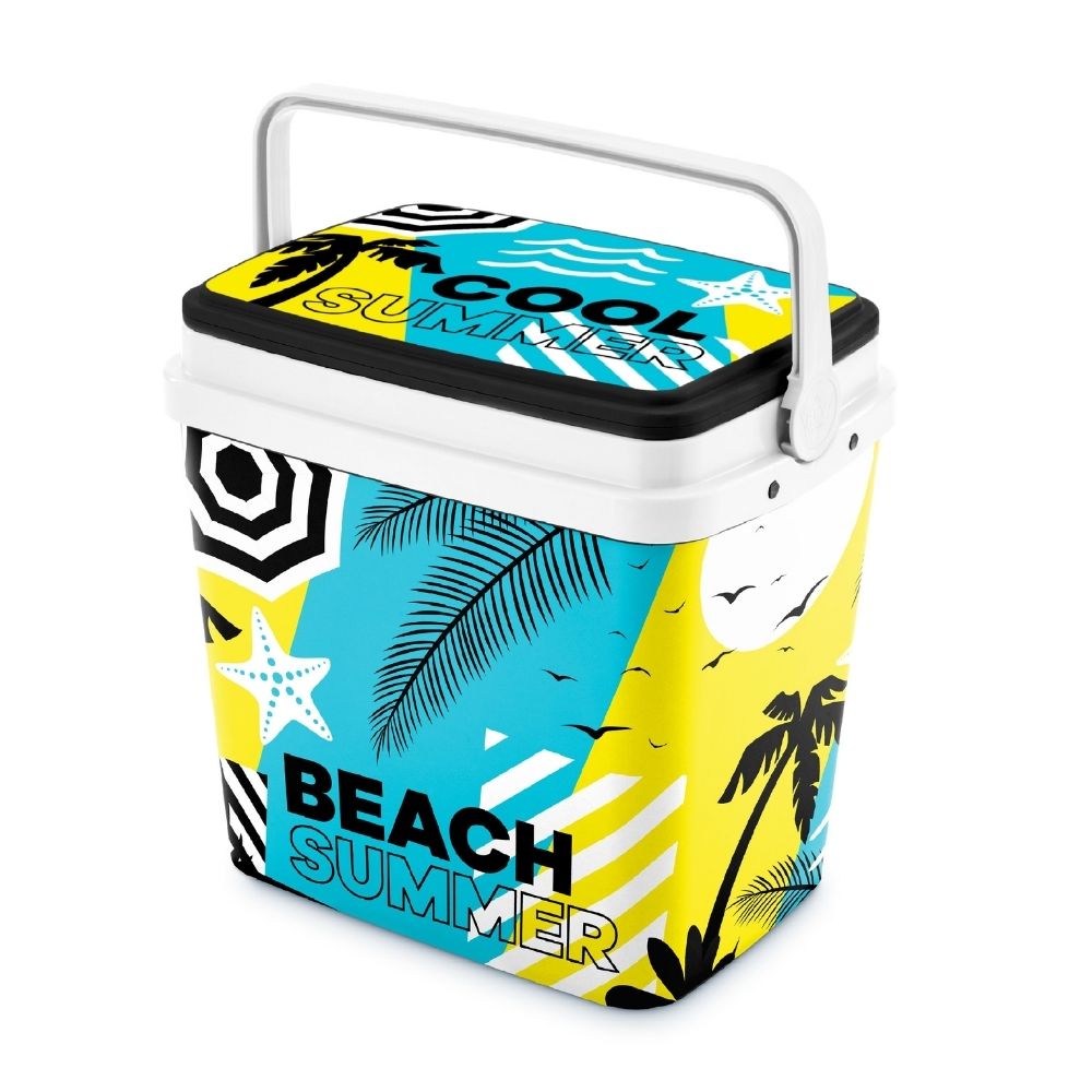 Cooler Reyplast Polar Decco 35 L Negro de Polipropileno