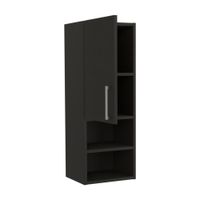 Mueble Auxiliar de Baño Melamina Wengue Modelo Basic Tuhome