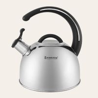 Tetera Finezza FF-T0048 de Acero Inoxidable Negro 3.0 Litros