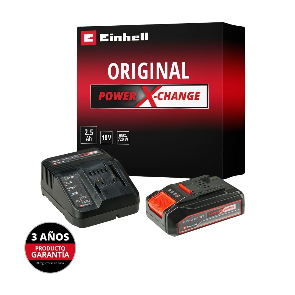 Cargador y Batería 2.5 AH 18V Power XChange Einhell