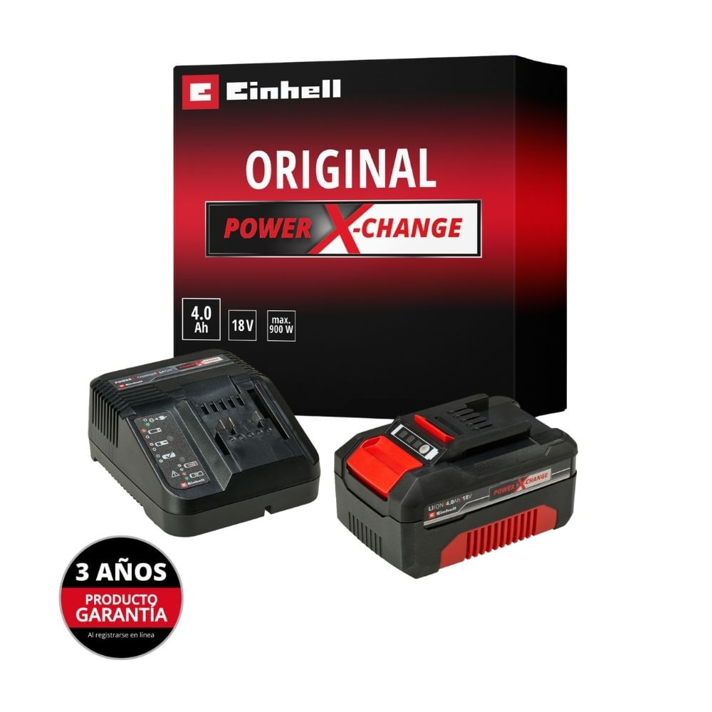 Cargador y Batería 18V Einhell PowerXChange 4.0 Ah