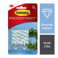 Gancho Command Clear Mediano 17091 x2