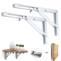 Repisa Soporte Ángulo Plegable Push 40cm Pack X2