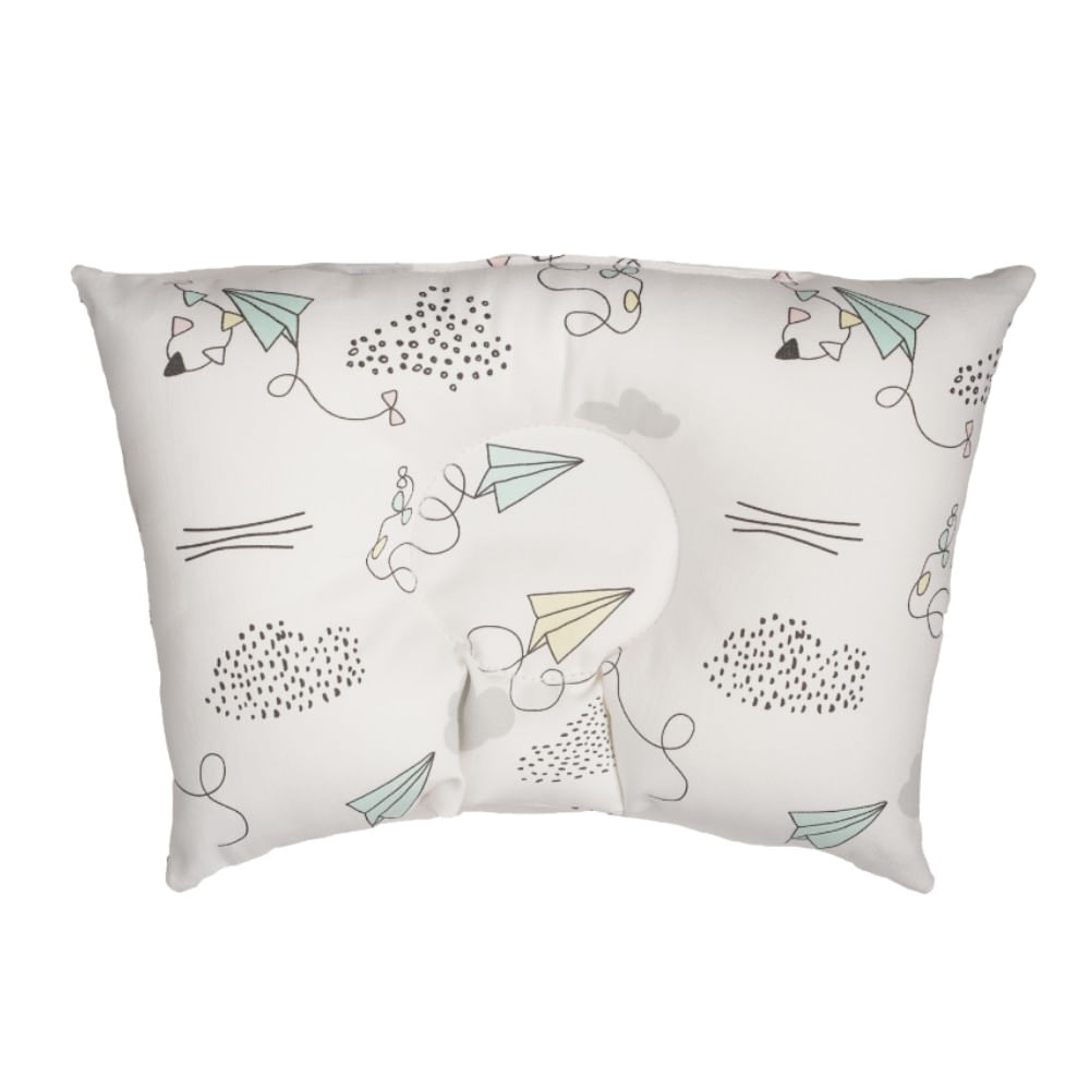 Almohadita Anti Cabeza Plana Hipoalergénico Maternelle Rosado Cometa