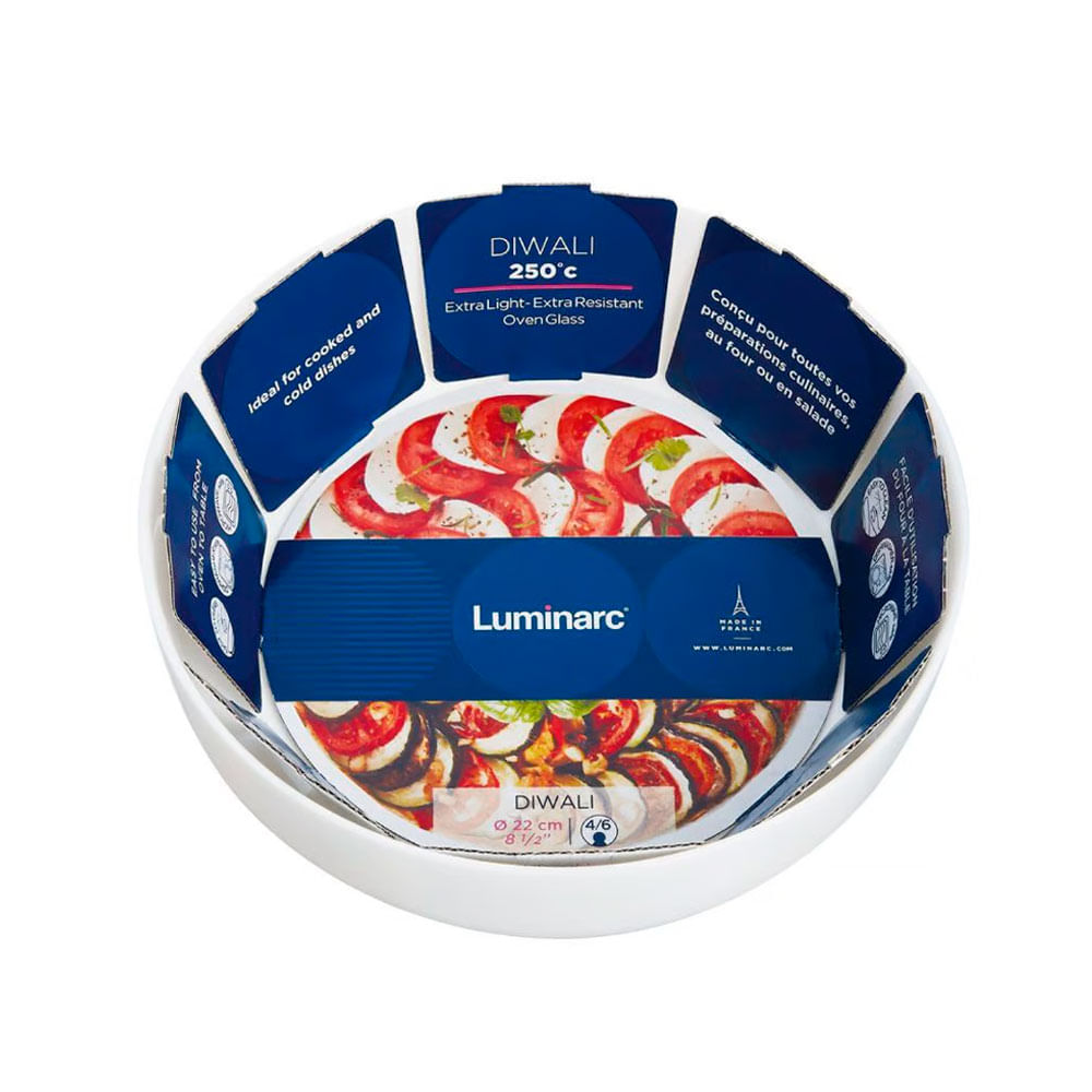 Fuente redonda Luminarc 22cm Diwali 10207