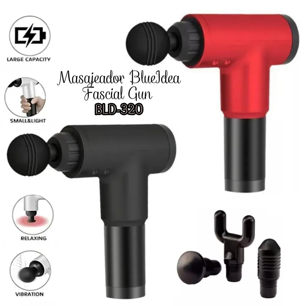 Masajeador BlueIdea Fascial Gun BLD-320-NR