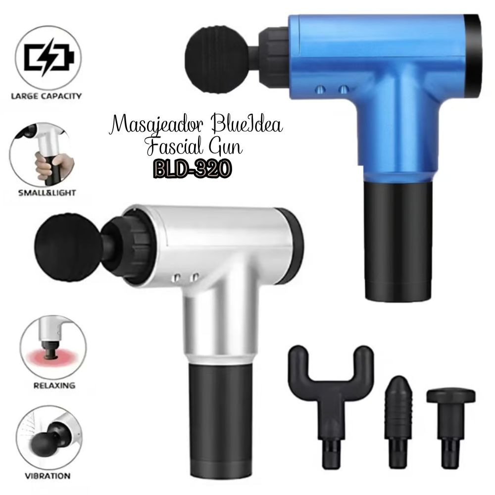 Masajeador BlueIdea Fascial Gun BLD-320-CP