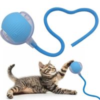 Pelota Interactiva para Gatos con Soga Juguete Inteligente LED