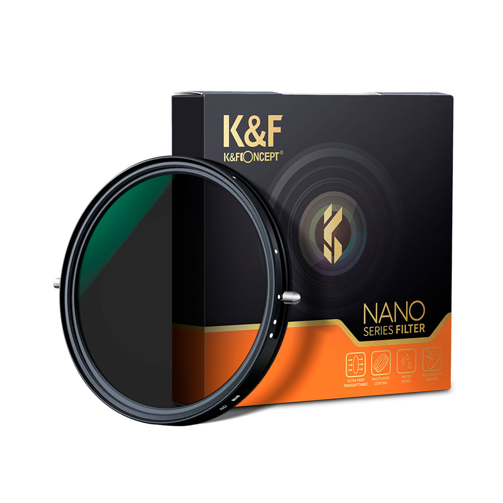 Filtro K&F Concept Variable ND2-32 y CPL Polarizador 72mm  KF01.1141