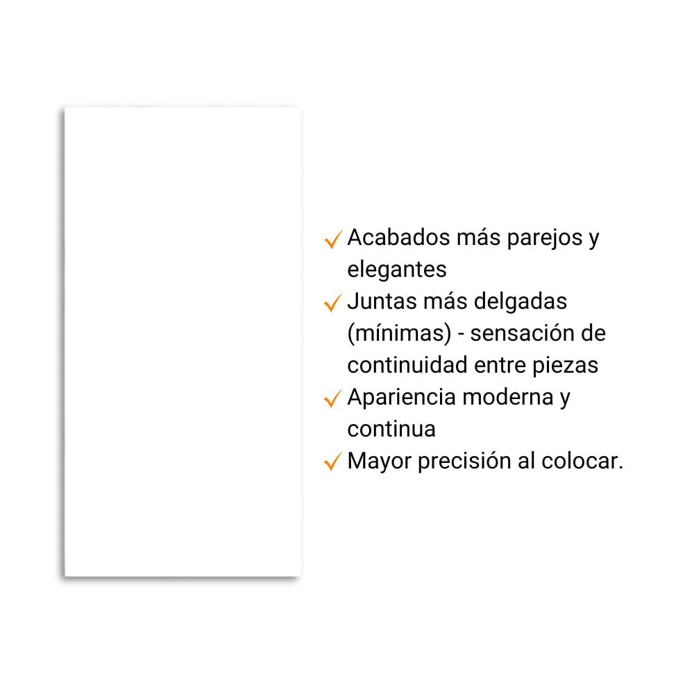 Pared Lisa White Brillante 30x60cm 1.8m2 Orange - Promart