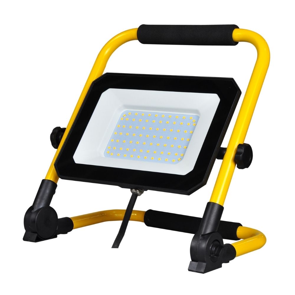 Reflector LED Portátil Orange 70W Metal/Vidrio Negro