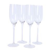 Set de 4 Copas Champagne Orange