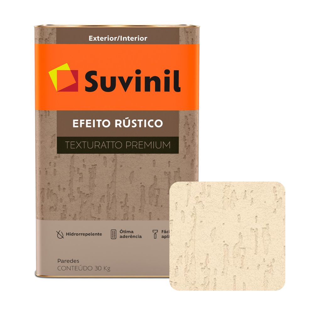 Pintura Texturado Suvinil efecto Rustico Paja 26kg