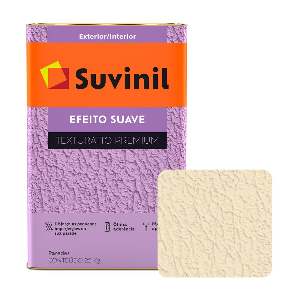 Pintura Texturado Suvinil Efecto Suave Paja 22kg