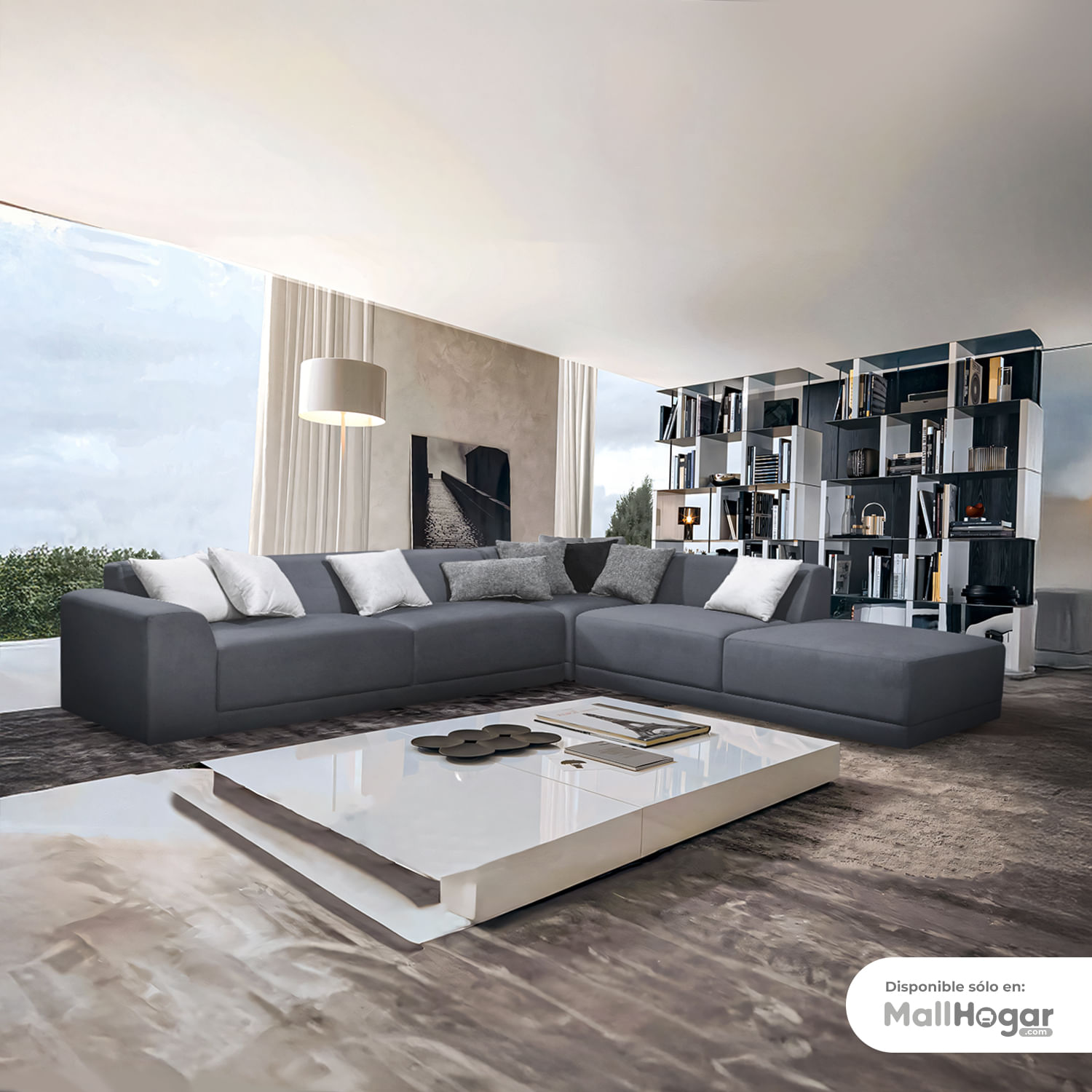 Seccional Kassandra Derecho Gris Oscuro