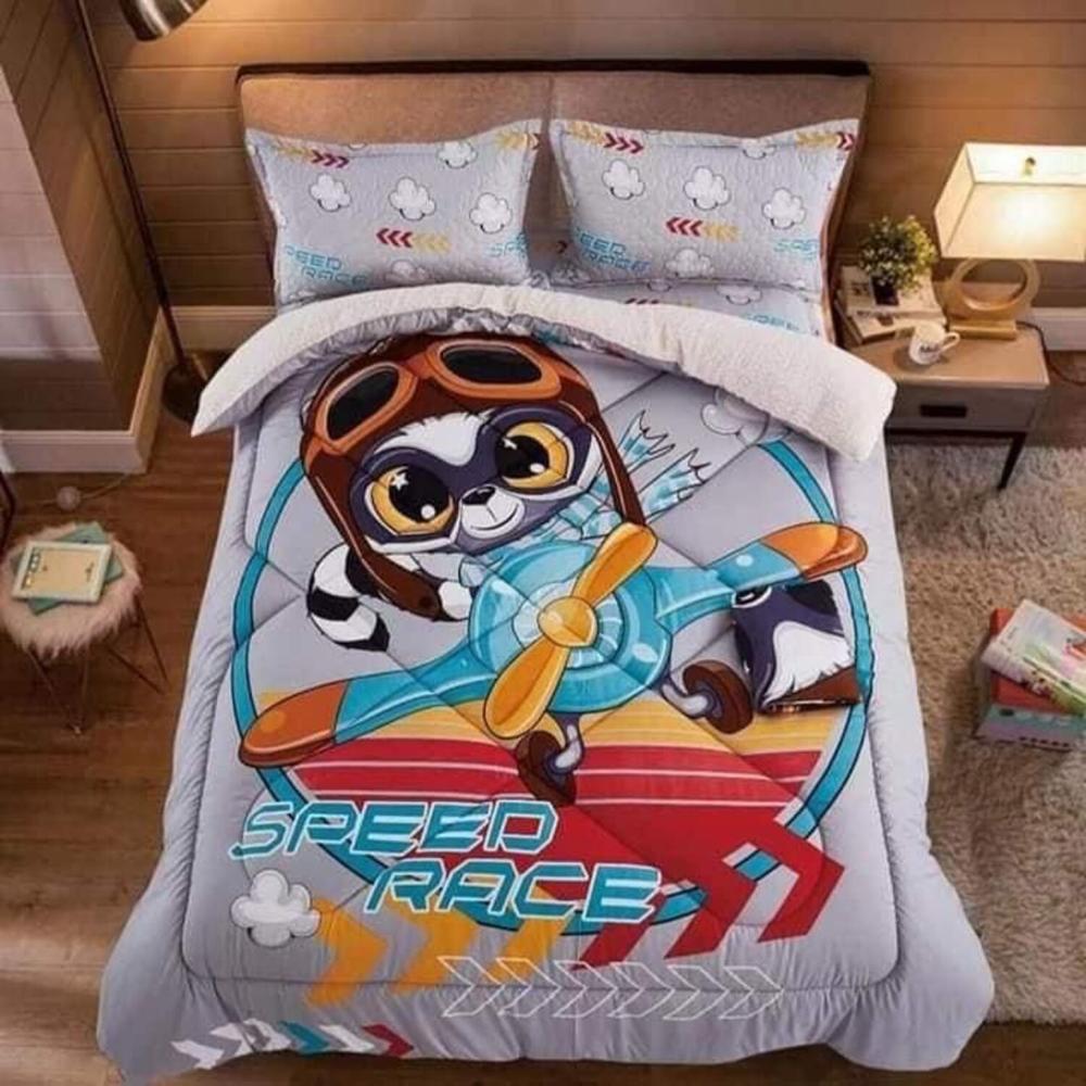 Set Edredón 2 pz C/ Carnero + Set Sábanas + Fundas 5 Pz 100% Calidad - C