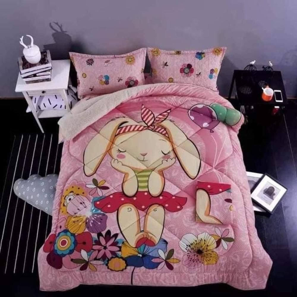 Set Edredón 2 pz C/ Carnero + Set Sábanas + Fundas 5 Pz 100% Calidad - E