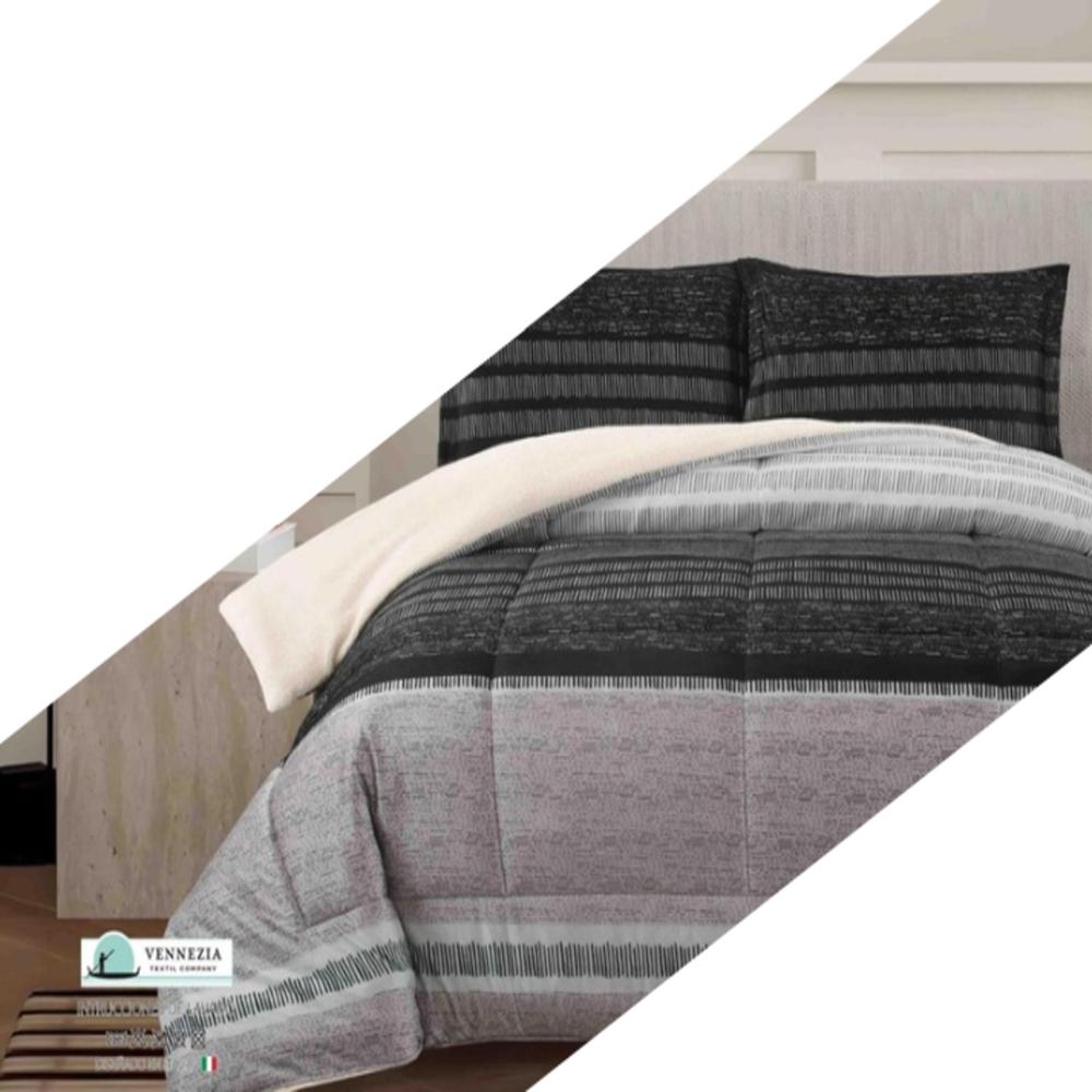 Set de Edredon 1.5 pz Patagonico Piel de Angel  c/ Carnero Venezia 100% Algodón de 5 Piezas - T