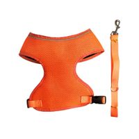 Pechera De Malla Anti Transpirante Para Perros Naranja Talla 3