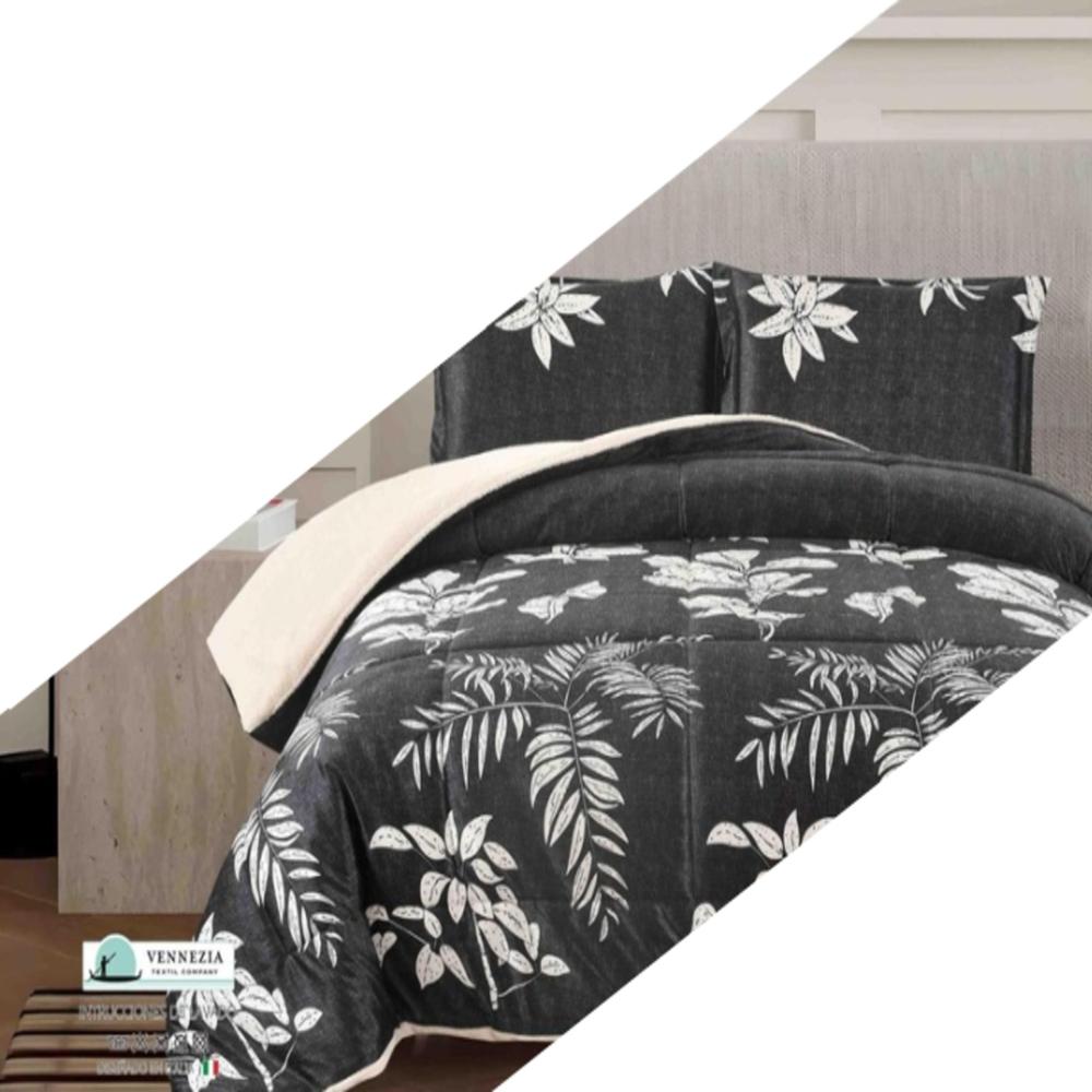 Set de Edredon Queen Patagonico Piel de Angel c/ Carnero Venezia 100% Algodón de 5 Piezas - CD