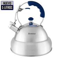 Tetera de Acero 4.5 Litros Mango Azul