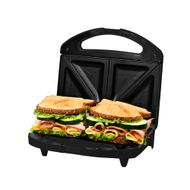  Sandwichera de 2 panes 750W negra Imaco