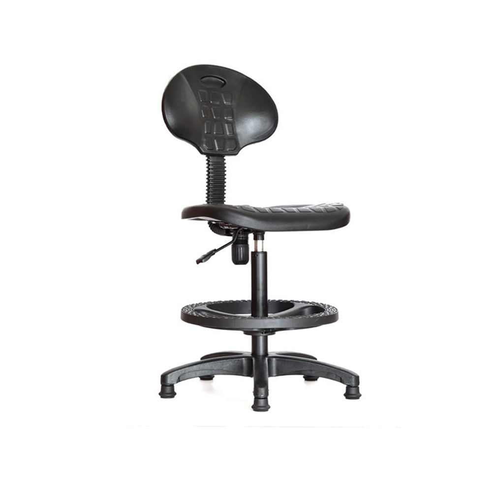 Silla Cajero Ergonómico Twing Fijo Color Negro Ofideas