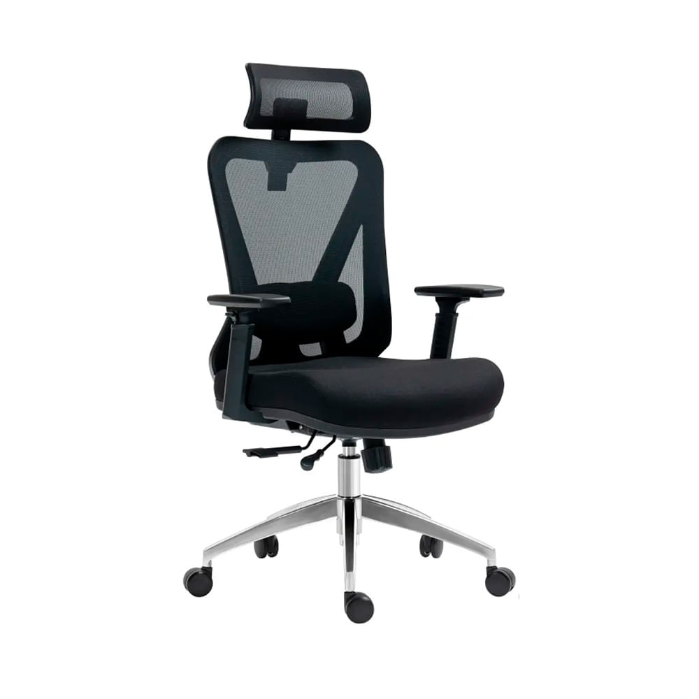 Silla de Oficina Presidencial Syncro Brazo 3D Smart Pro Negro Ofideas