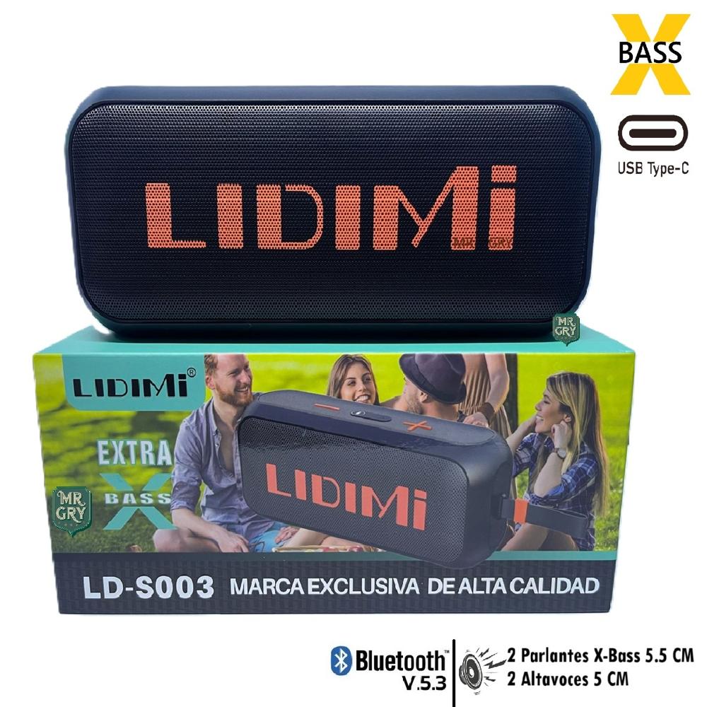 Parlante Portátil Lidimi X-BASS LD-S003 Negro