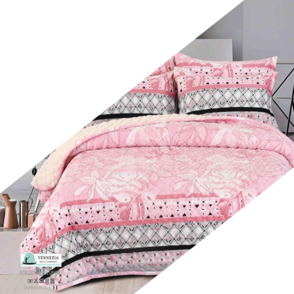 Set de Edredon 2 pz Patagonico Piel de Angel c/ Carnero Venezia 100% Algodón de 5 Piezas - B11