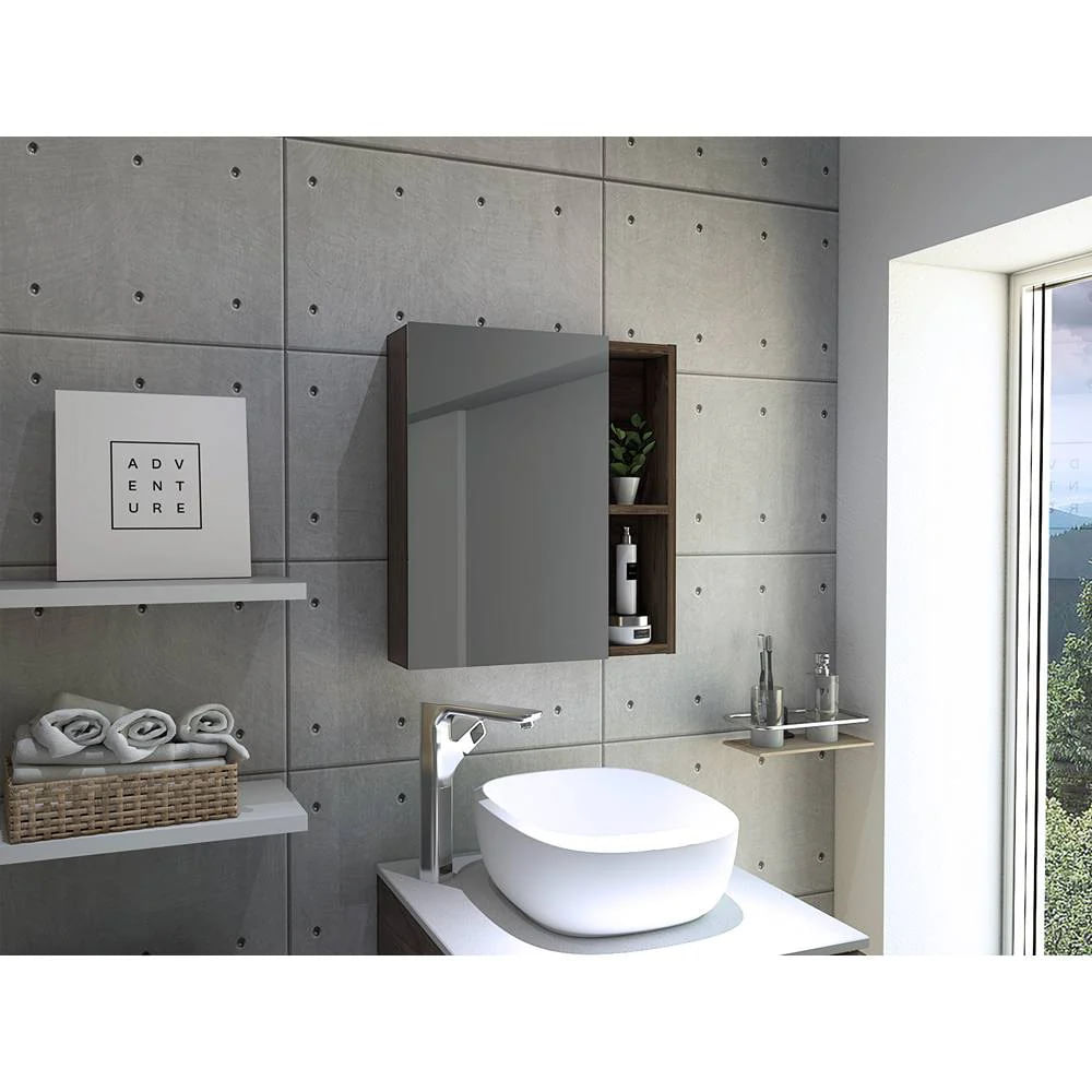 Gabinete Mueble de Baño Corina 1 Puerta y Espejo R&R MUEBLES