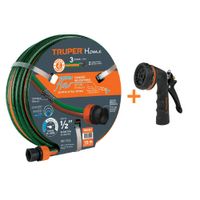 Combo Manguera de Riego 1/2"" 15 Metros y Pistola de Riego Metálica Truper