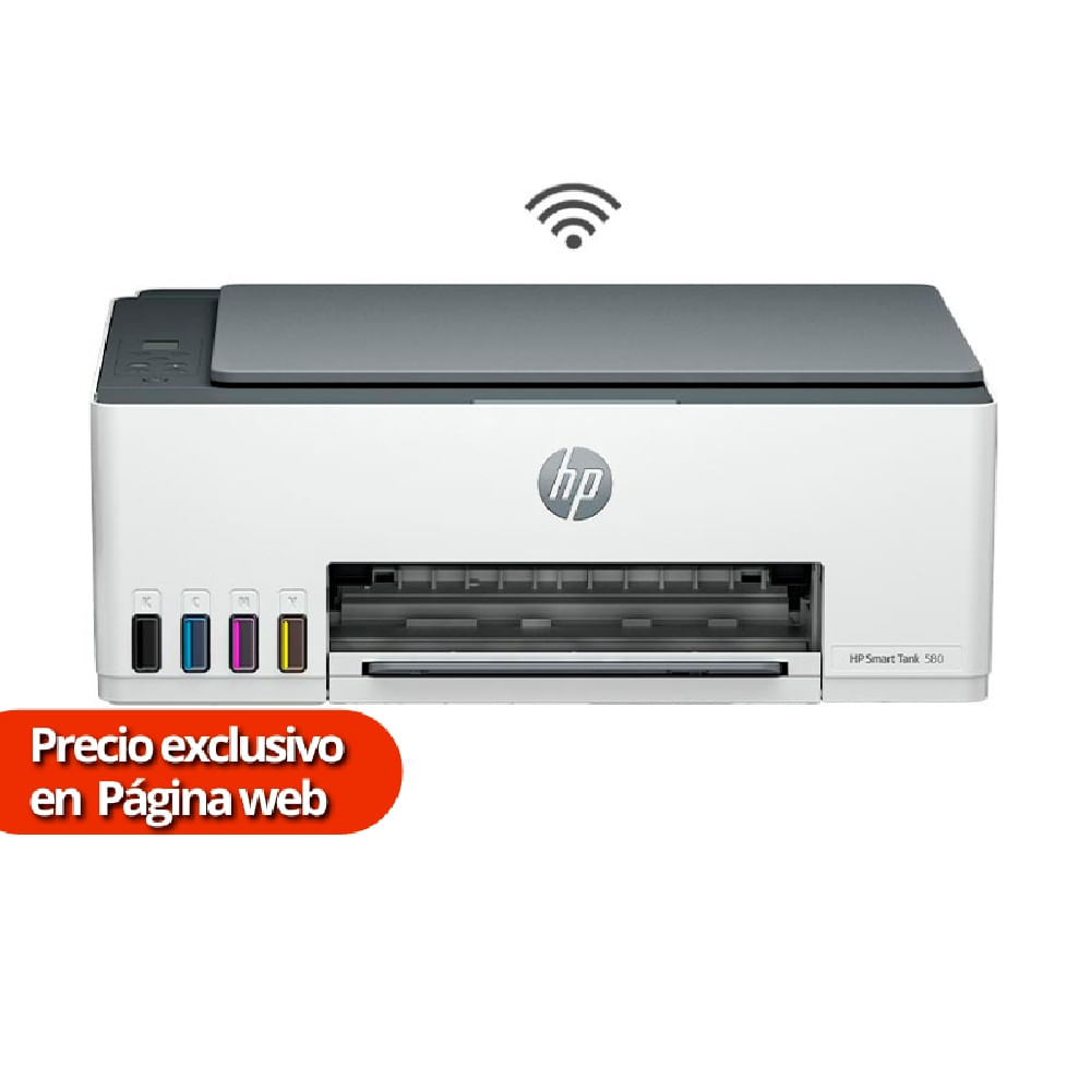 Impresora Multifuncional HP Smart Tank 580 Wireless 1F3Y2A#AKY Impresora Multifuncional HP Smart Tank 580 Wireless 1F3Y2A#AKY