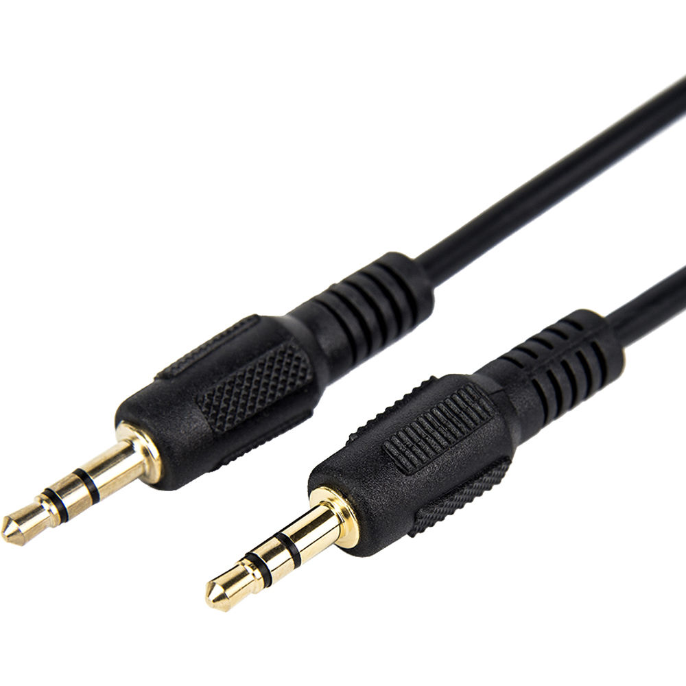Cable de Audio Estéreo Rocstor Slim 3.5mm Macho a 3.5mm Macho (1', Negro)