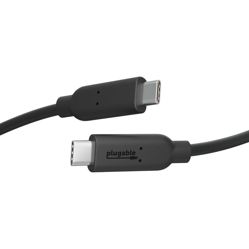 Cable Plugable USB 3.1 Gen 2 Tipo-C Macho a Tipo-C Macho (3.3') - Conectores Doble, Velocidad de Tra